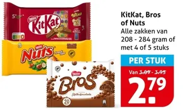 Aanbieding: KitKat, Bros of Nuts