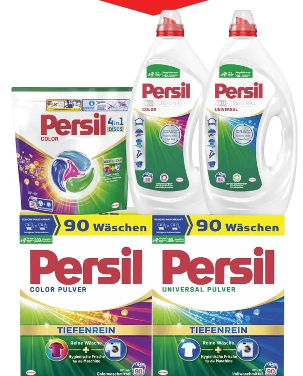 Aanbieding: Persil 4in1 DISCS COLOR, Persil PROFESSIONAL 
