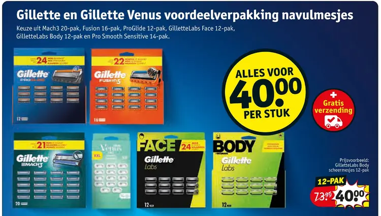 Aanbieding: Gillette en Gillette Venus voordeelverpakking