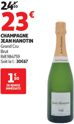 Offre: JEAN HANOTIN Grand Cru Brut