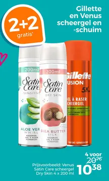 Aanbieding: Gillette en Venus scheergel en -schuim