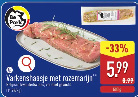 Promotie: Varkenshaasje met rozemarijn
