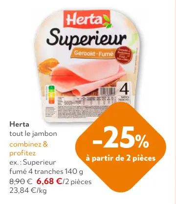 Offre: Herta tout le jambon
