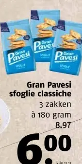 Aanbieding: Gran Pavesi sfoglie classiche