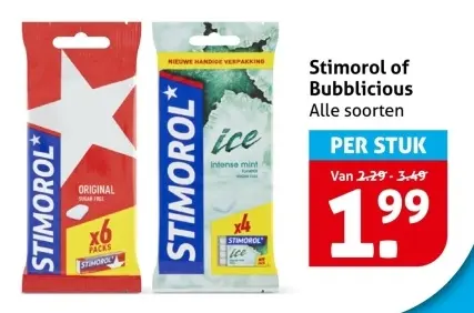 Aanbieding: Stimorol of Bubblicious