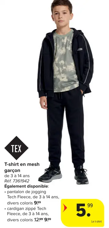 Offre: T-shirt en mesh garçon