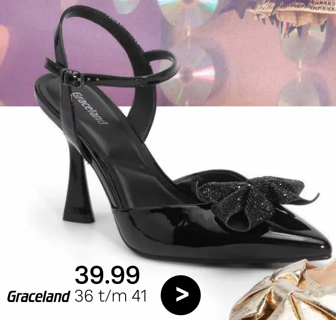 Promotie: Slingback heels with bow