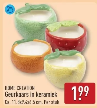 Aanbieding: Geurkaars in keramiek