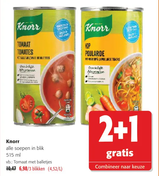 Promotie: alle soepen in blik