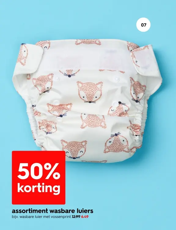 Aanbieding: Assortiment wasbare luiers