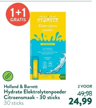 Aanbieding: Hydrate Elektrolytenpoeder Citroensmaak