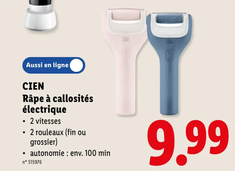 Offre: Râpe à callosités électrique