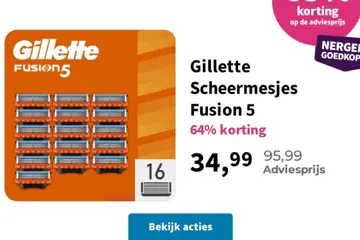 Aanbieding: Gillette Scheermesjes Fusion 5