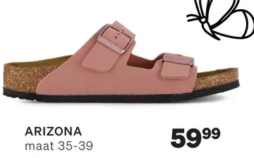 Aanbieding: Birkenstock Arizona Kids Slippers roze Synthetisch