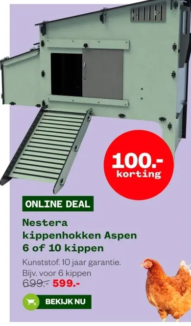 Aanbieding: Nestera kippenhokken Aspen