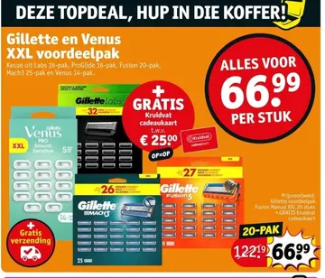 Aanbieding: Gillette en Venus XXL voordeelpak