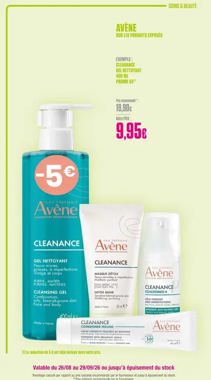 Offre: Cleanance gel nettoyant