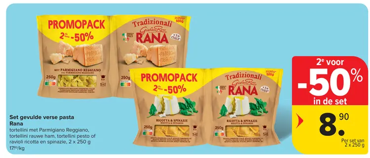 Promotie: Set gevulde verse pasta