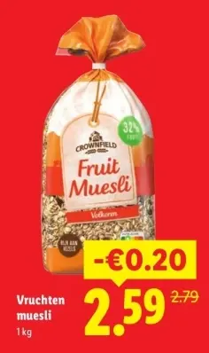 Aanbieding: Vruchten muesli