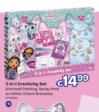 Aanbieding: Gabby's Dollhouse 3-in-1 Creativity