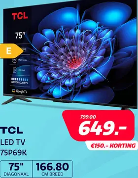 Aanbieding: TCL 75P69K