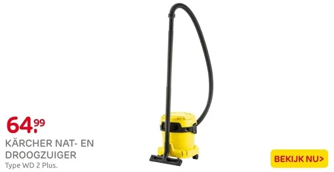 Aanbieding: Nat- en droogzuiger
