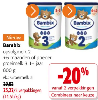 Promotie: Opvolgmelk of poeder groeimelk