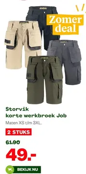 Aanbieding: Storvik korte werkbroek Job