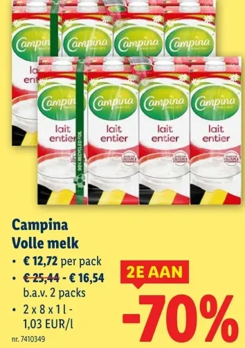 Promotie: Volle melk