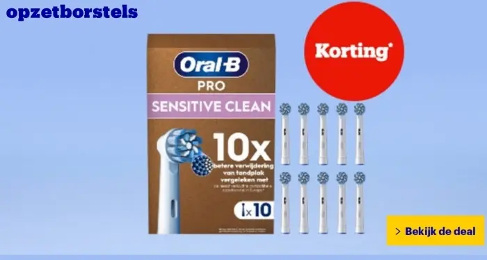 Aanbieding: Oral-B PRO SENSITIVE CLEAN opzetborstels
