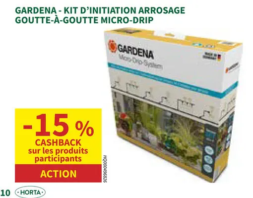 Offre: Kit d'initiation arrosage goutte-à-goutte micro-drip