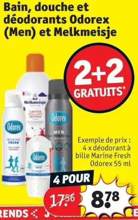 Offre: Bain, douche et déodorants