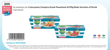 Aanbieding: Campina Greek Powerbowl Rode Vruchten of Perzik