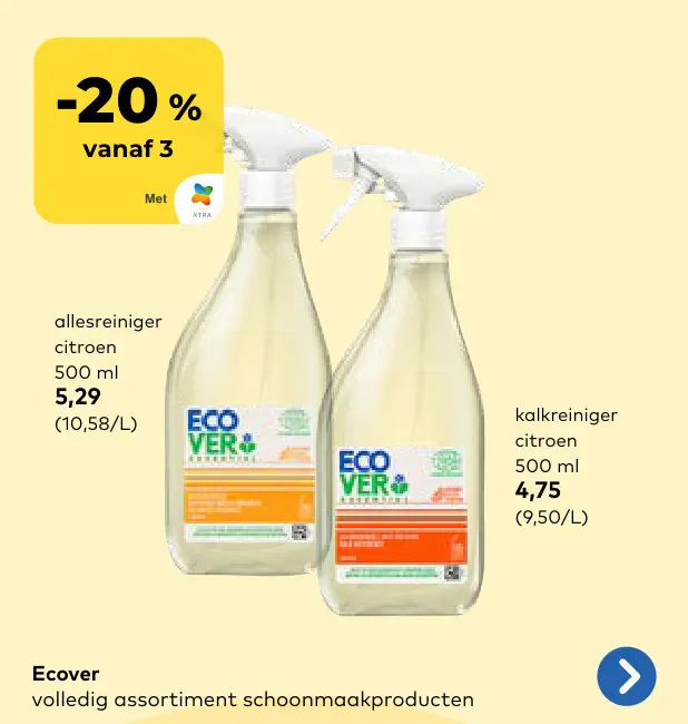 Promotie: Ecover schoonmaakproducten
