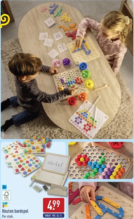 Aanbieding: Houten bordspel