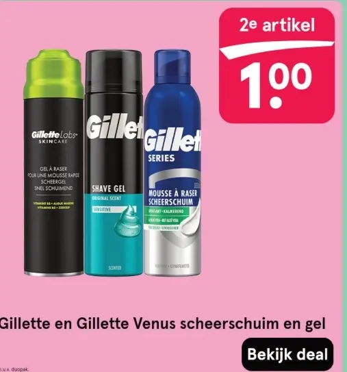 Aanbieding: Gillette en Gillette Venus scheerschuim en gel