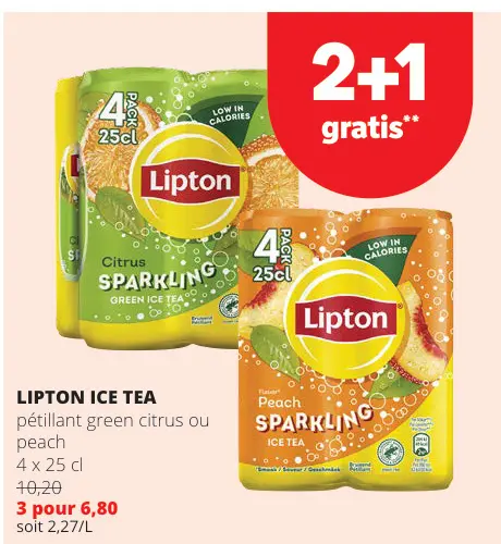 Offre: Lipton ice tea