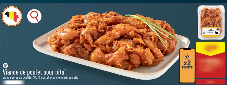 Offre: Viande de poulet pour pita