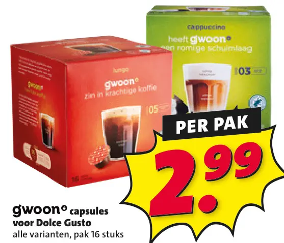 Aanbieding: capsules voor Dolce Gusto