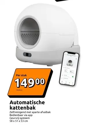 Aanbieding: Automatische kattenbak