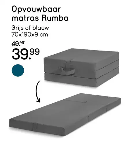 Aanbieding: Opvouwbaar matras Rumba