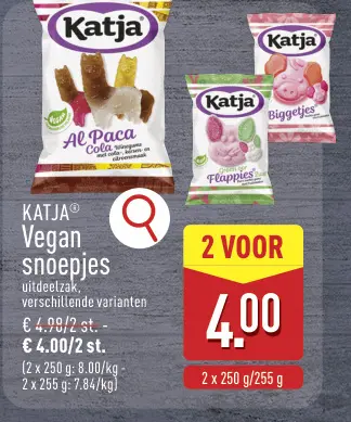 Promotie: Katja Vegan snoepjes