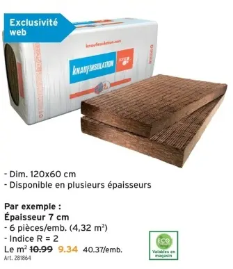Offre: Knauf insulation