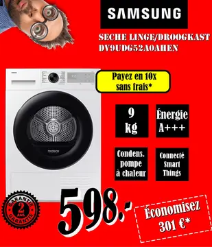 Aanbieding: SÈCHE LINGE / DROOGKAST DV9UDG52AOAHEN