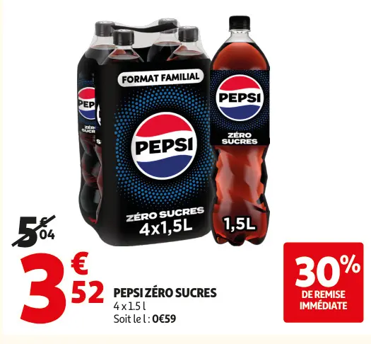 Aanbieding: Pepsi zéro sucres