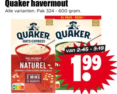 Aanbieding: havermout