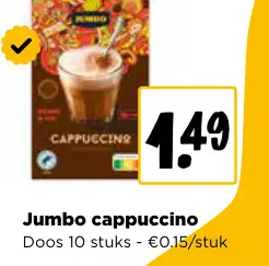 Promotie: Jumbo Cappuccino