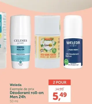 Offre: Déodorant roll-on Men 24h