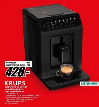Aanbieding: Evidence Eco Design Volautomatische espressom