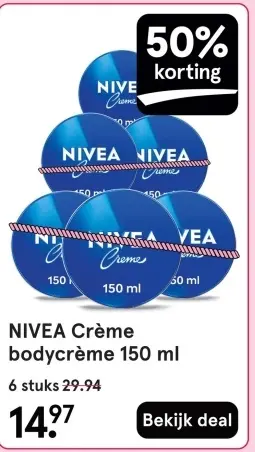 Aanbieding: NIVEA Crème bodycrème